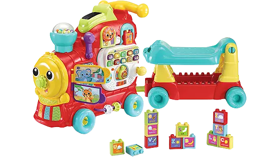 VTech Baby Rijd & Leer Letterlocomotief - Interactief speelgoed