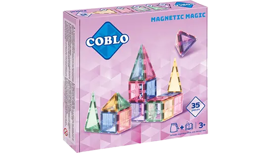 Coblo Pastel - 35 stuks - Magnetisch speelgoed