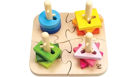 Hape Speelgoed - Vormen en kleuren puzzel
