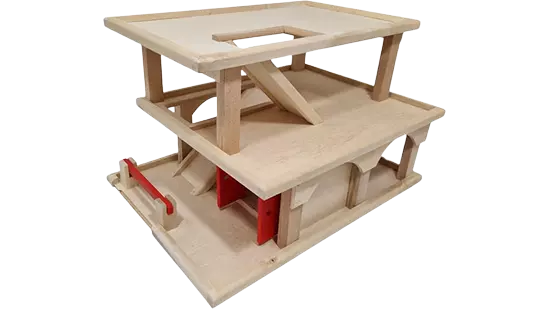 Playwood - Houten Parkeer Garage Speelgoed Garage