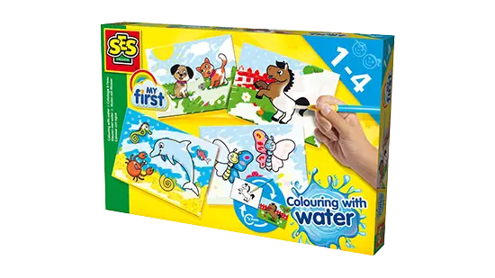SES - My First - Verven - Kleuren met water - Verschillende dieren