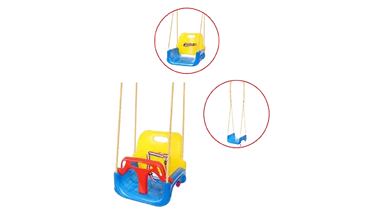 3 in 1 Meegroei Schommel - Babyschommel Peuter Kleuter