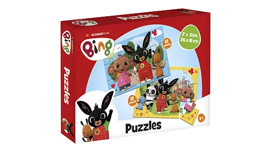 Bing puzzel 2x12 stukjes educatief kleuter speelgoed