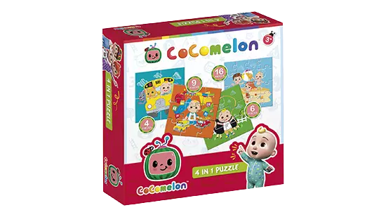 CoComelon puzzel 4 in 1 educatief peuter speelgoed - kinderpuzzel