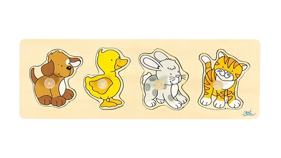 Goki 4-delige dieren puzzel