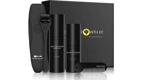 Hozard® Baardgroei Kit met Dermaroller - baardolie