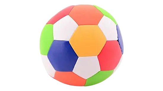 Johntoy Zachte Bal Happy World 15 Cm Multicolor