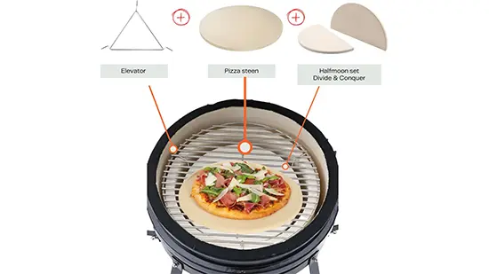Kamado Accessoire set - 15 inch - 4-delig - Premium