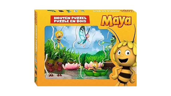 Maya Houten puzzel met dikke stukken - formaat A4