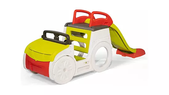 Smoby - Avonturen Auto - Glijbaan 1.5 meter - Met Zandbak