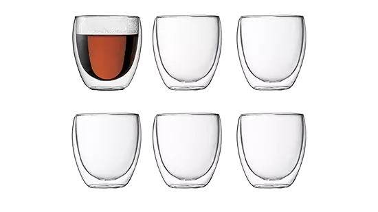 Glasrijk® Koffieglazen - Dubbelwandige glazen